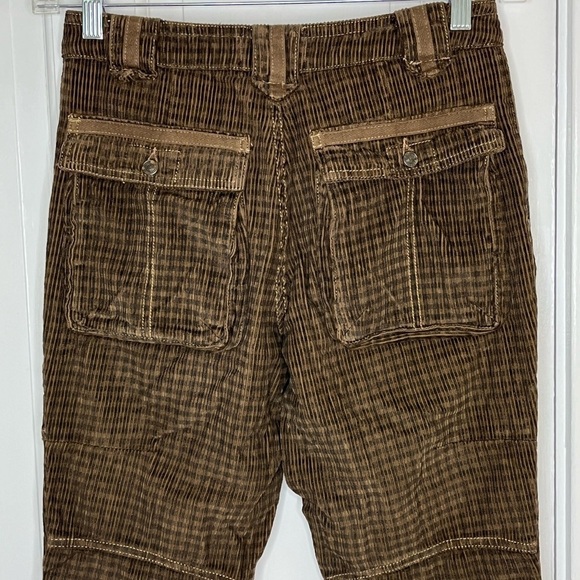 WE THE FREE PEOPLE Sz 24 THE LONDON CALLING SLOUCHY CORD PANTS SANDSTONE New - Picture 10 of 16